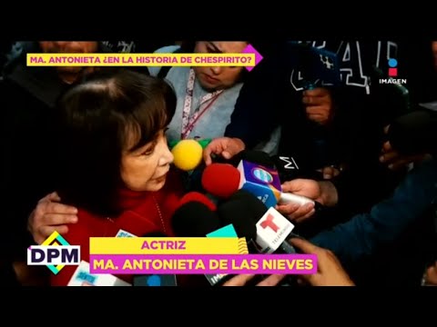 María Antonieta de las Nieves EVITA cuestionamientos por bioserie de Chespirito