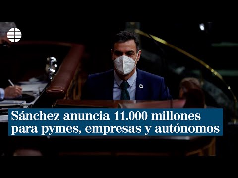 Pedro Sánchez anuncia una nueva línea de ayudas de 11.000 millones para pymes, empresas y autónomos