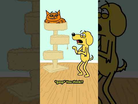 Steve is having a hard time without his human 🐶🏠🐱 #animation #comedyvideo #pets #fyp #funnyvideos