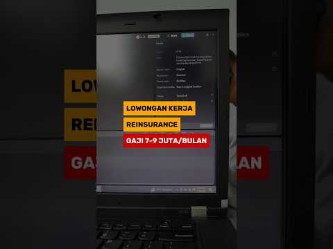 Lowongan Kerja Reinsurance Gaji 9jt #lowongankerja #infoloker