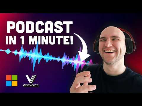 This Voice AI Creates Full Podcasts in Minutes! (Microsoft's VibeVoice)