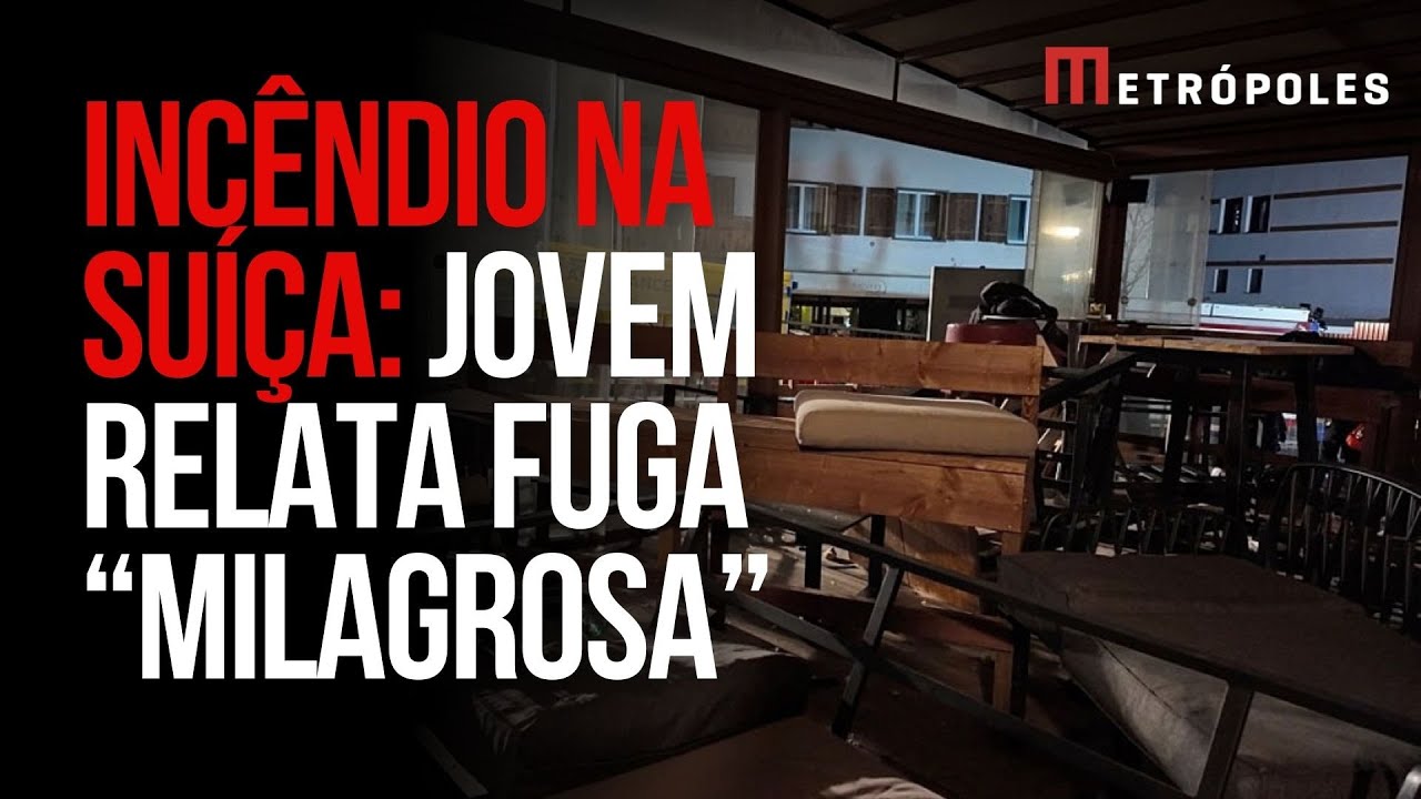 Sobrevivente relata fuga “milagrosa” de incêndio mortal em bar suíço