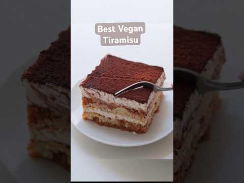 Best EVER Tiramisu Recipe #vegan #tiramisu