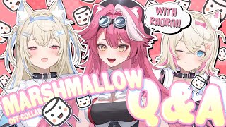 【MARSHMALLOW Q&A OFF-COLLAB with RAORA】just a cat and two dogs eating 