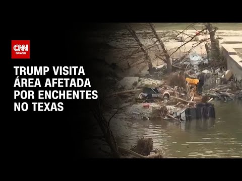 ​Enchentes no Texas: Trump visita locais afetadas por tragédia climática | BASTIDORES CNN