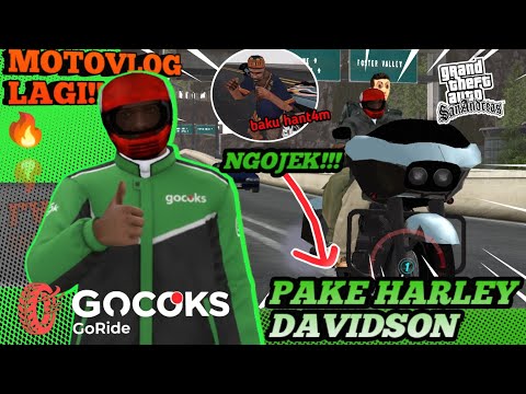 Jadi OJOL Pake motor HARLEY DAVIDSON!! Endingnya B4ku H4ntam NPC Tengil🤬‼️