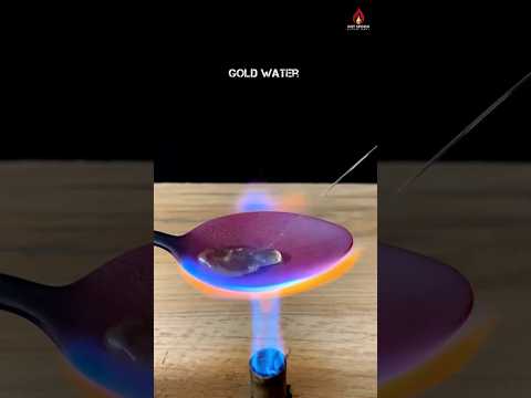 1000°C Hotspoon VS Gold Water 😱 #satisfyingvideo #experiment #foryou #fypシ
