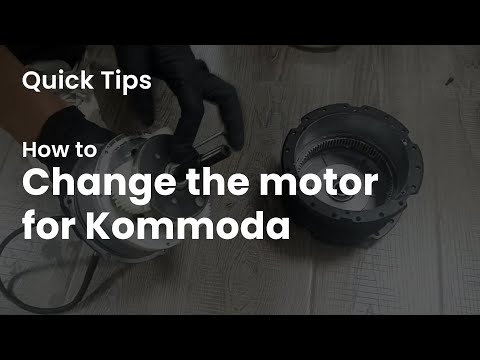 How to change the motor for the Kommoda  | cyrusher sports #quicktips