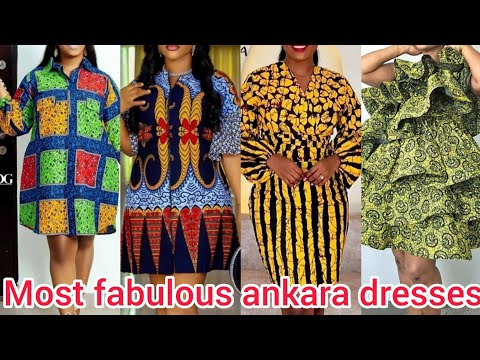 MOST FABULOUS ANKARA SHORT GOWN DESIGNS | AFRICAN WAX PRINTS STYLES | ANKARA STYLES