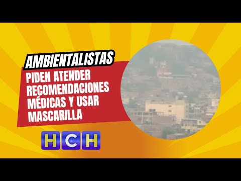 Ambientalistas piden atender recomendaciones médicas y usar mascarilla en Tegucigalpa