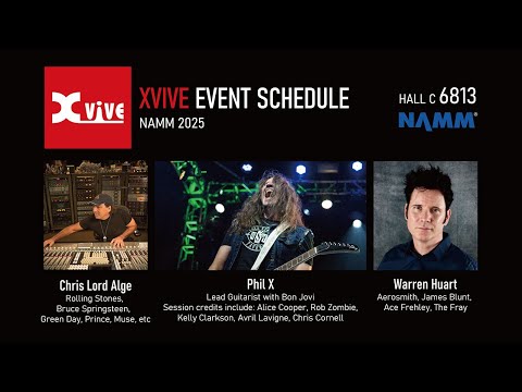 NAMM 2025 XVIVE EVENT SCHEDULE