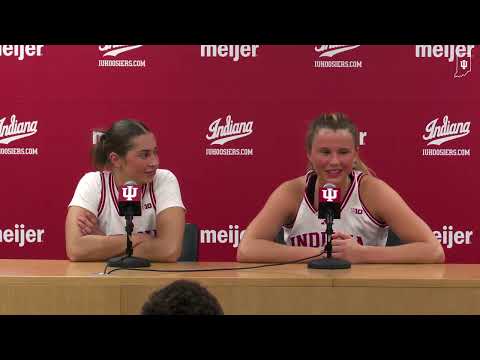 Postgame IUWBB: IU 100 Missouri S&T 32 Shay Ciezki Lenee Beaumont