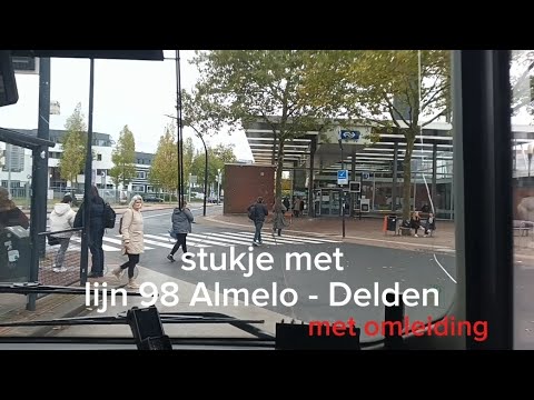 stukje met: lijn ARR 98 Almelo - Delden met omleiding