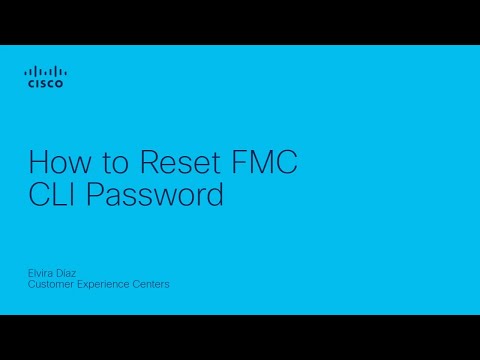 How to reset FMC CLI password
