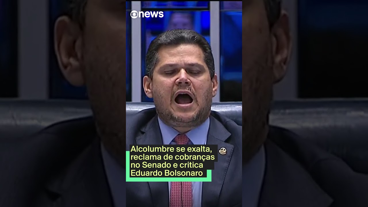Alcolumbre se exalta reclama de cobranças no Senado e critica Eduardo Bolsonaro