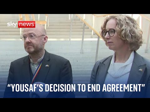 Leader of the Scottish Green Party set to back no confidence motion in FM Humza Yousaf
