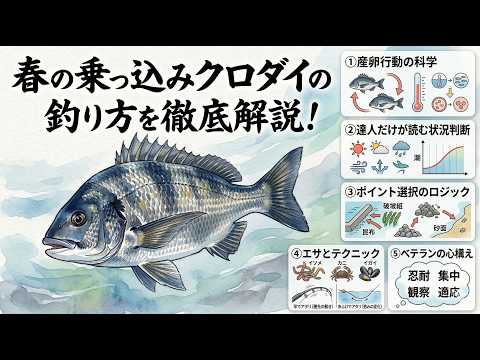 春の乗っ込みクロダイの釣り方を徹底解説!