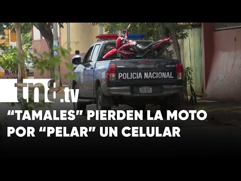 Les salió caro: Ladrones pierden su moto por robarse un celular en Managua - Nicaragua