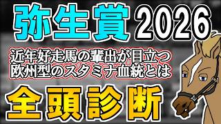 【弥生賞ディープインパクト記念2026 全頭診断】実績上位組はかなりハイレベル！？割って入れる素質馬候補は…？ ～血統×タイム分析×レース回