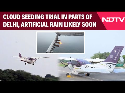 Cloud Seeding News | 1st Cloud Seeding Trial Takes Place Over Parts Of Delhi, 2nd At 5 PM