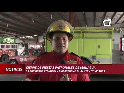 35 bomberos atendieron actividades finales de Santo Domingo de Guzmán
