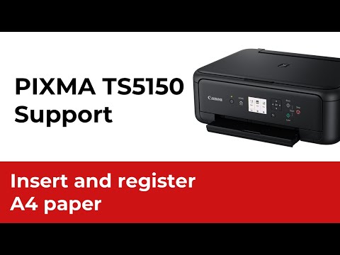 TS5150 insert and register A4 paper tray