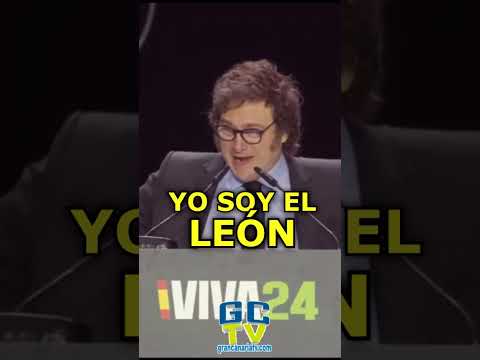 Yo soy el león ruge Javier Milei en España en el acto de VOX