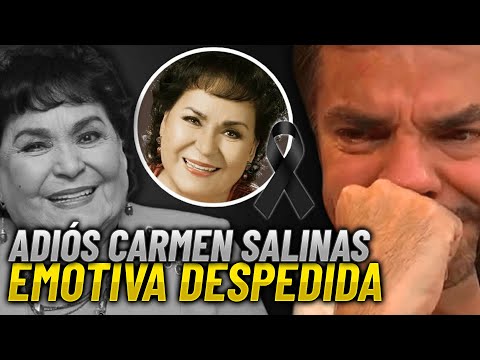 Muy conmovido Eugenio Derbez se despide de Carmen Salinas. Se conoce la principal causa de su deceso