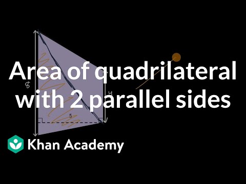 Area of quadrilateral with 2 parallel sides