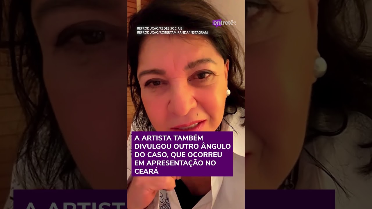 Roberta Miranda se defende após chutar homem que invadiu palco durante show no Ceará Me assustei