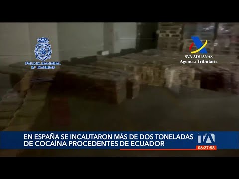 España incautó 2 toneladas de droga en un cargamento de banano ecuatoriano