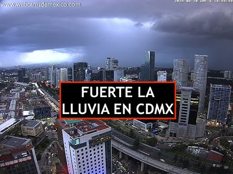 ? #CDMX | Fuerte la lluvia. La capital #EnVivo