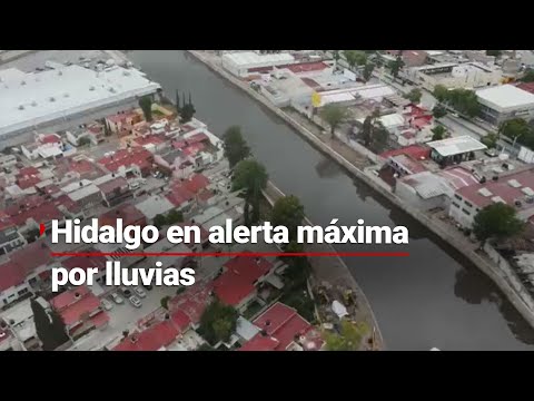 Alerta por LLUVIAS e INUNDACIONES en Hidalgo; IMPRESIONANTES imágenes de los ríos