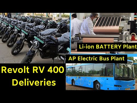 Electric vehicles News 62: Revolt RV 400, Li-ion Battery Plant,  Andhra Pradesh Electric Bus Plant