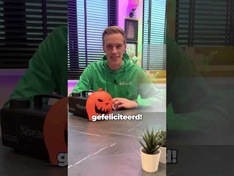 De winnaar van de pompoen rookmachine!