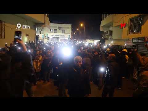 ROJAVA’YA DESTEK İÇİN MEŞALELİ YÜRÜYÜŞ YAPILDI