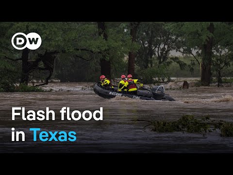 Flash flood catches Texas off guard, rescuers search for survivors | DW News