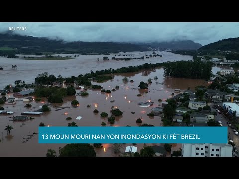 Omwens 10 Moun Mouri nan Inondasyon Brezil