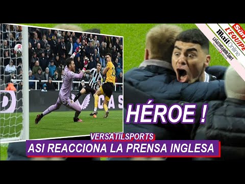 ASI REACCIONA PRENSA INGLESA a GOL de MIGUEL ALMIRON NEWCASTLE vs WOLVERHAMPTON