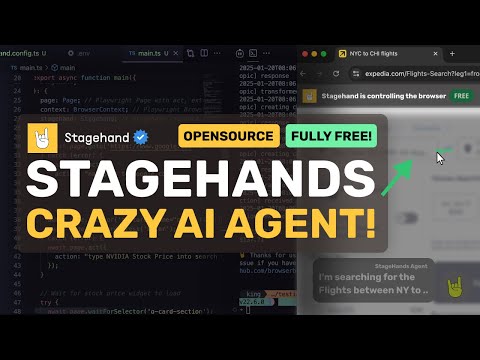 StageHand : This CRAZY FREE AI Agent CAN DO ANYTHING & IS AMAZING!
