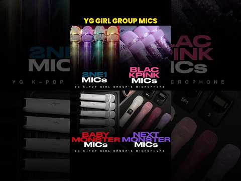 yg kpop girl groups microphone #kpopshorts #kpop #blackpink #ygnextmonster #yg #2ne1 #babymonster