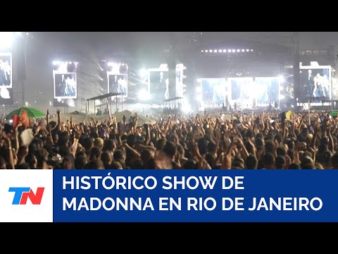Madonna dejó su marca en Rio de Janeiro con un histórico concierto frente a millones de personas