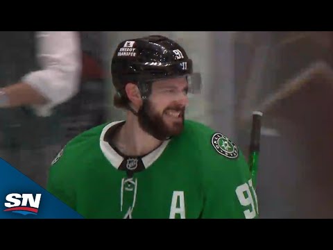Stars Tyler Seguin Tips Home Sam Steels Backhand For A Clutch Goal