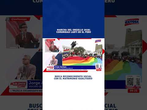 🔴🔵 Marcha del Orgullo 2026: Comunidad LGBTI en el Perú busca el matrimonio igualitario