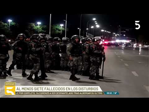 Las protestas contra la presidenta #DinaBoluarte en #Perú alcanzaron máximo nivel de violencia