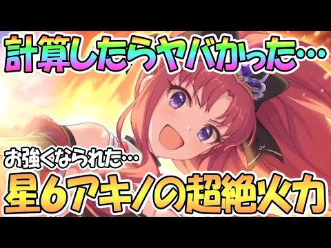 【プリコネR】星６アキノさんの火力がどれだけ高いか計算したらエグかった…【アキノ】【2.5周年】