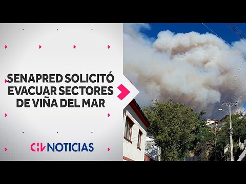 INCENDIO FORESTAL EN RUTA 68: Solicitan EVACUAR más de diez sectores en Viña del Mar - CHV Noticias
