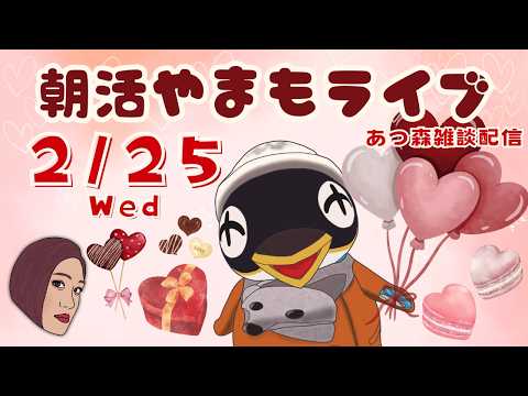 2/25(水)☀️朝活やまもライブ【あつ森雑談配信】