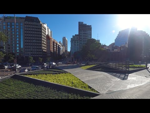 Adamo Faiden completes undulating geometric plaza in financial centre of Buenos Aires