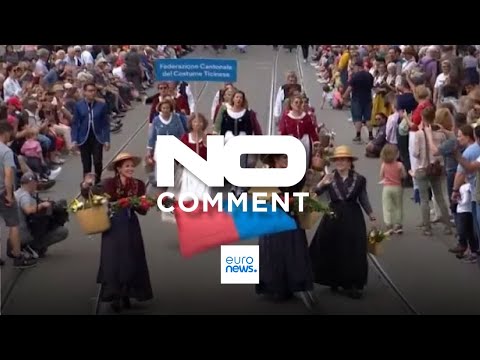 NO COMMENT: Un vistoso desfile recorre Zúrich en el Festival Federadel Traje
